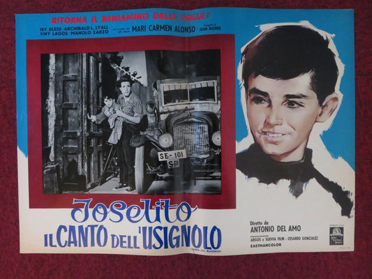 JOSELITO / ESCUCHA MI CANCION - C ITALIAN FOTOBUSTA POSTER MARQUEZ 1959 Rendezvous Cinema Movie posters