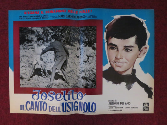 JOSELITO / ESCUCHA MI CANCION - H ITALIAN FOTOBUSTA POSTER MARQUEZ 1959 Rendezvous Cinema Movie posters