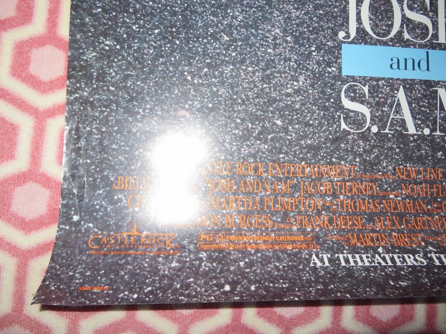 JOSH AND S.A.M. US ONE SHEET ROLLED POSTER CHRIS PENN 1993 Movie posters