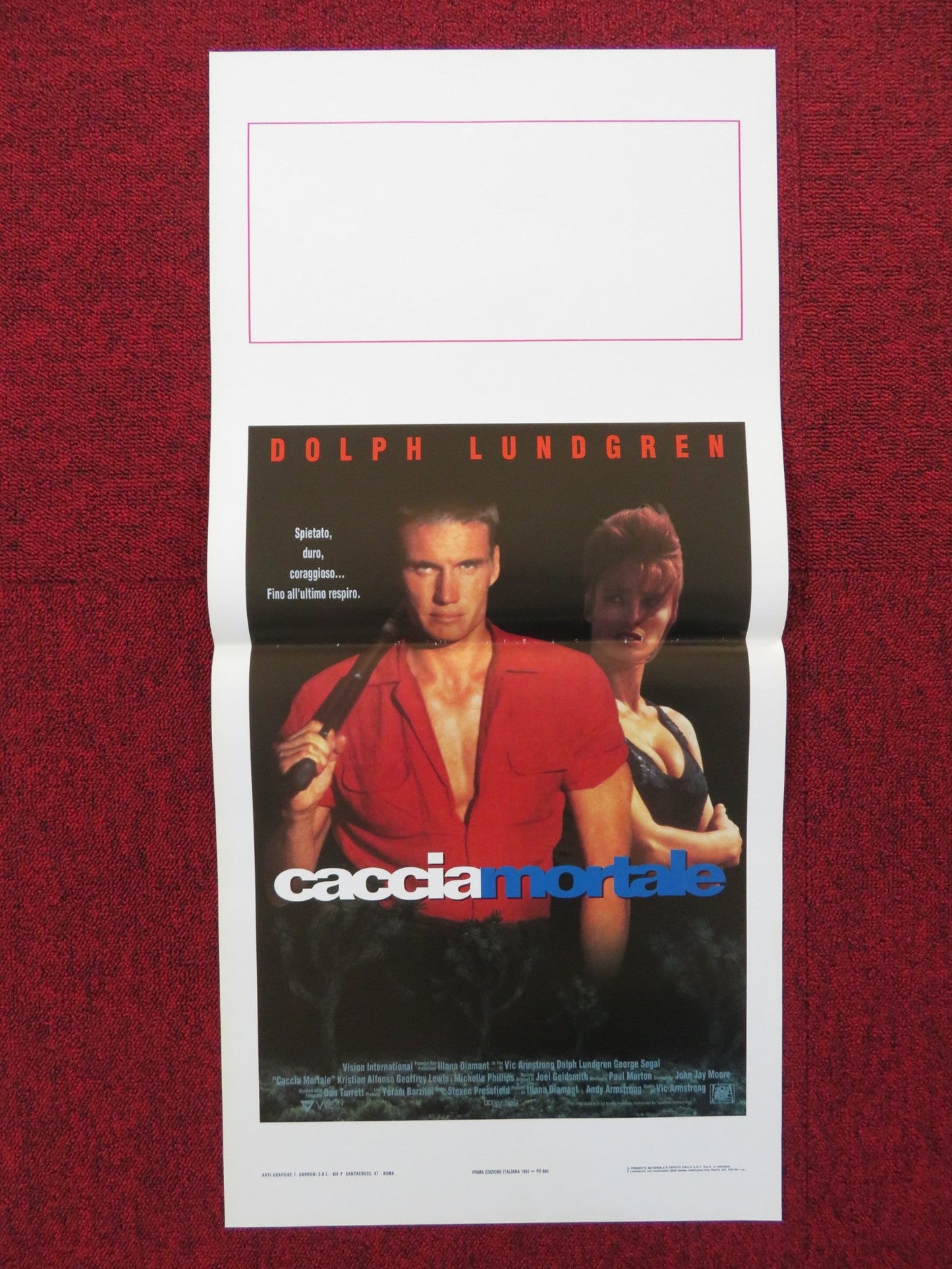 JOSHUA TREE ITALIAN LOCANDINA POSTER DOLPH LUNDGREN GEORGE SEGAL 1993 Rendezvous Cinema Movie posters