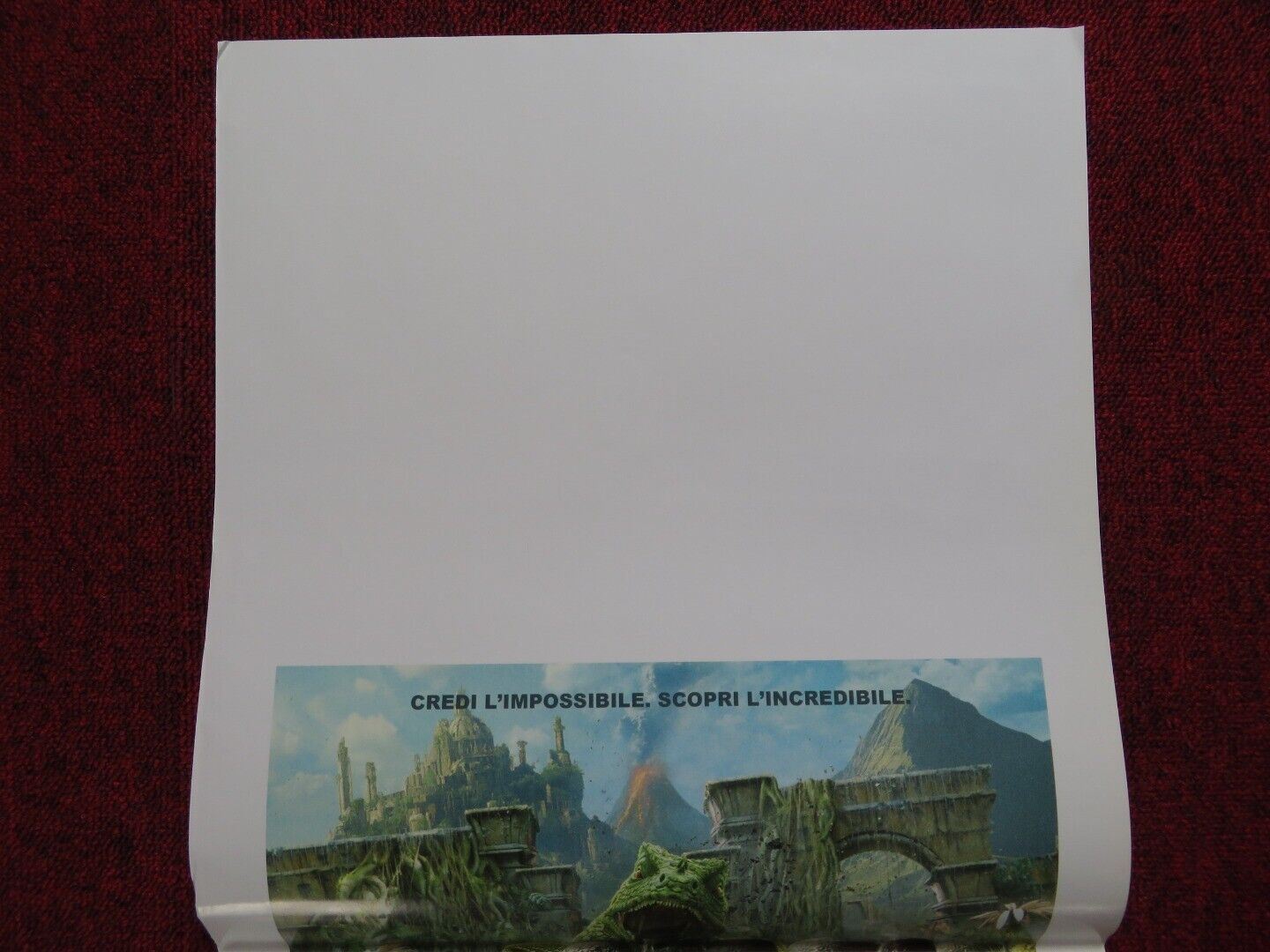 JOURNEY 2: THE MYSTERIOUS ISLAND ITALIAN LOCANDINA (27.5"x13") POSTER 2012 - Rendezvous Cinema