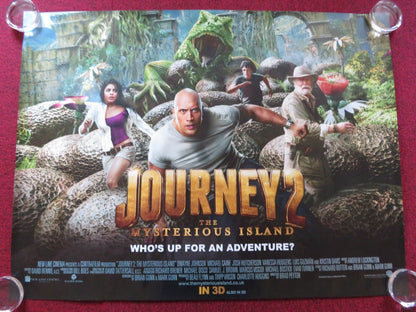 JOURNEY 2: THE MYSTERIOUS ISLAND UK QUAD ROLLED POSTER DWAYNE JOHNSON 2012 Rendezvous Cinema Movie posters