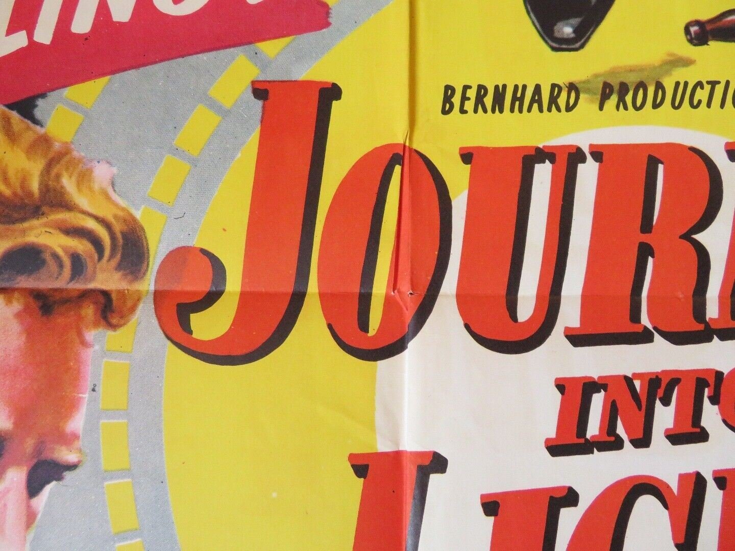 JOURNEY INTO LIGHT FOLDED US ONE SHEET POSTER STERLING HAYDEN 1951 - Rendezvous Cinema