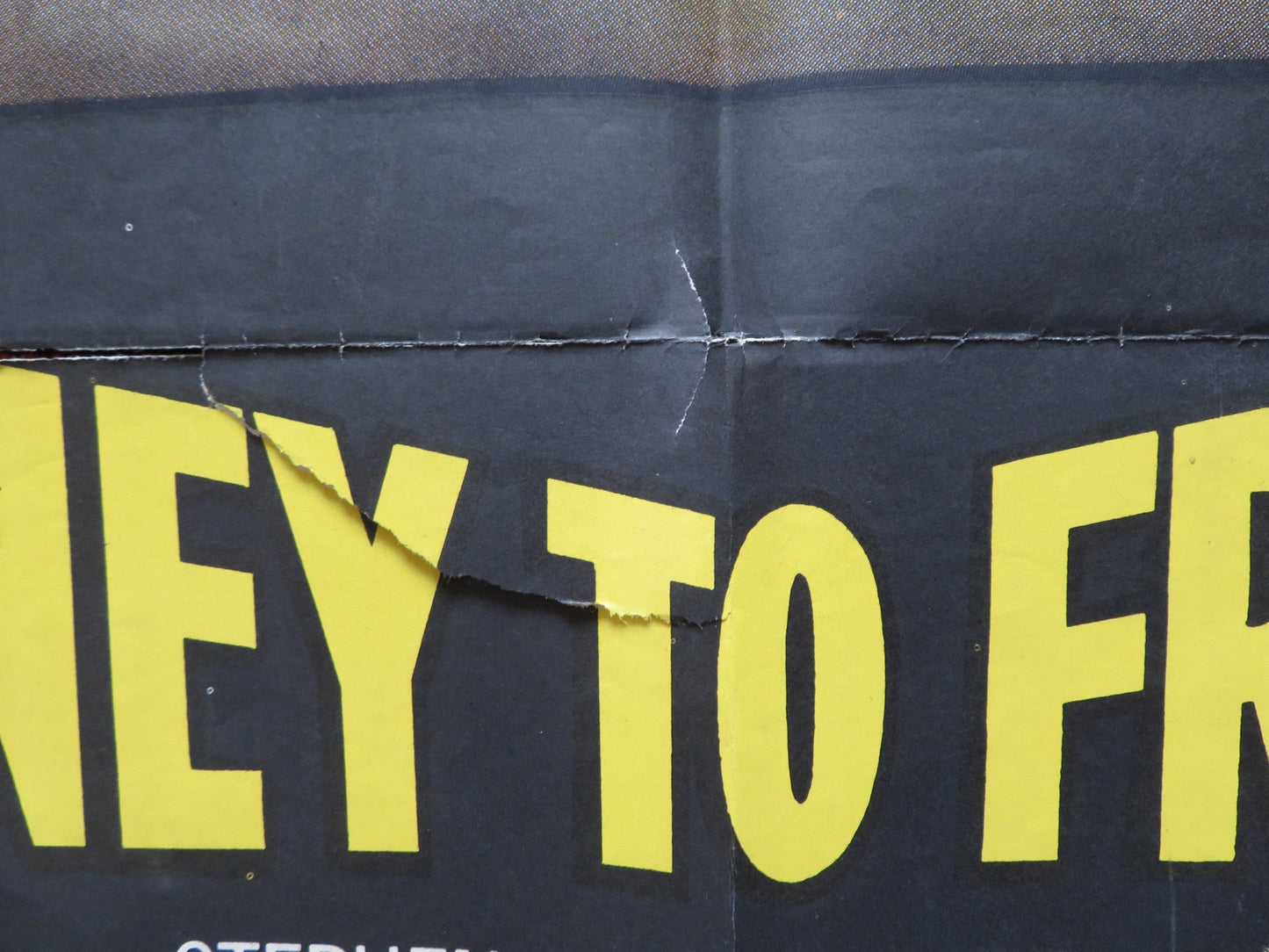 JOURNEY TO FREEDOM FOLDED US ONE SHEET POSTER JACQUES SCOTT GENEVIV AUMONT 1957 Rendezvous Cinema Movie posters