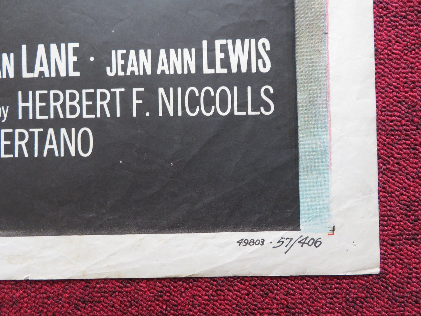 JOURNEY TO FREEDOM FOLDED US ONE SHEET POSTER JACQUES SCOTT GENEVIV AUMONT 1957 Rendezvous Cinema Movie posters