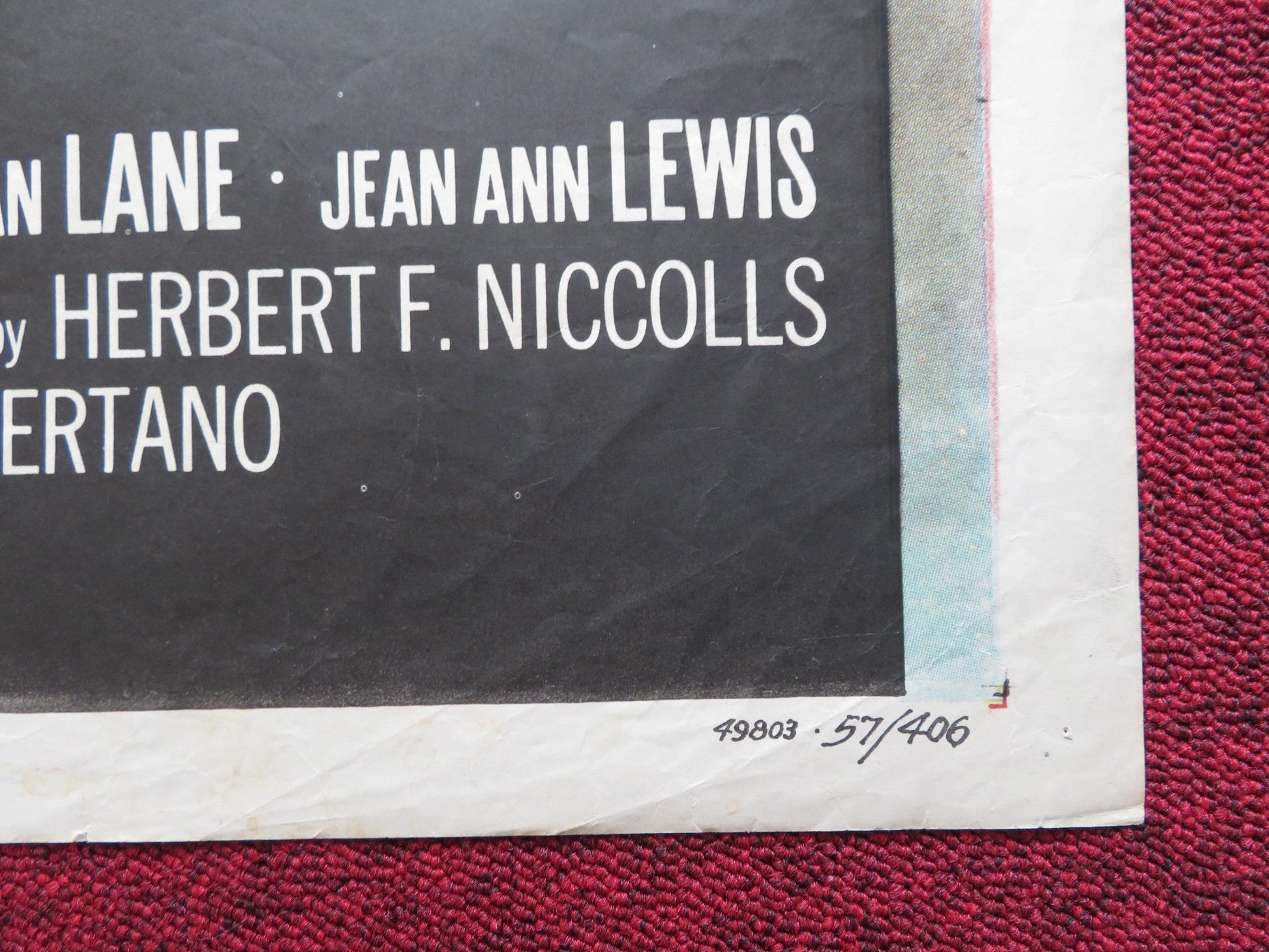 JOURNEY TO FREEDOM FOLDED US ONE SHEET POSTER JACQUES SCOTT GENEVIV AUMONT 1957 Rendezvous Cinema Movie posters