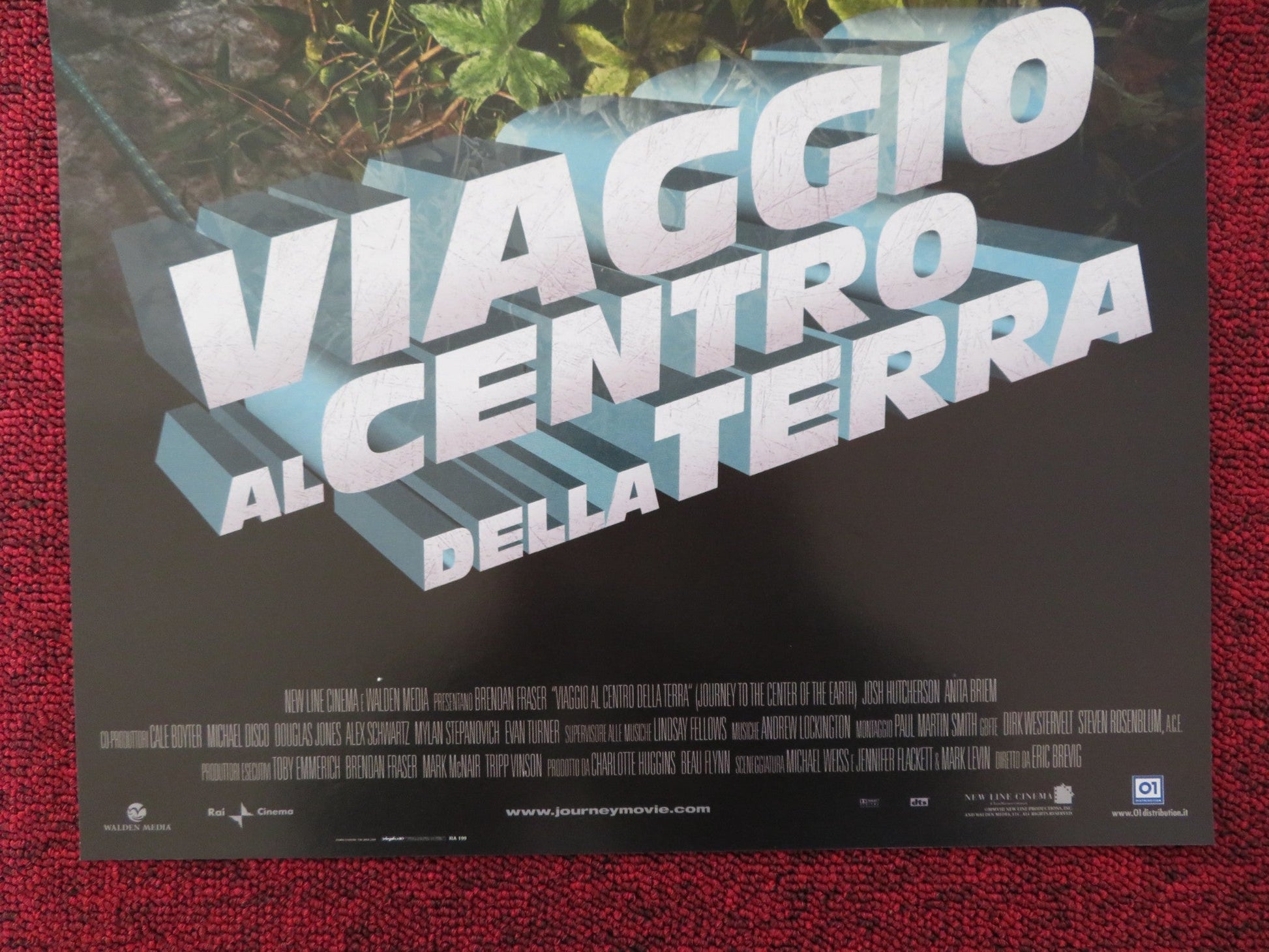 JOURNEY TO THE CENTER OF THE EARTH ITALIAN LOCANDINA POSTER BRENDAN FRASER 2008 Rendezvous Cinema Movie posters