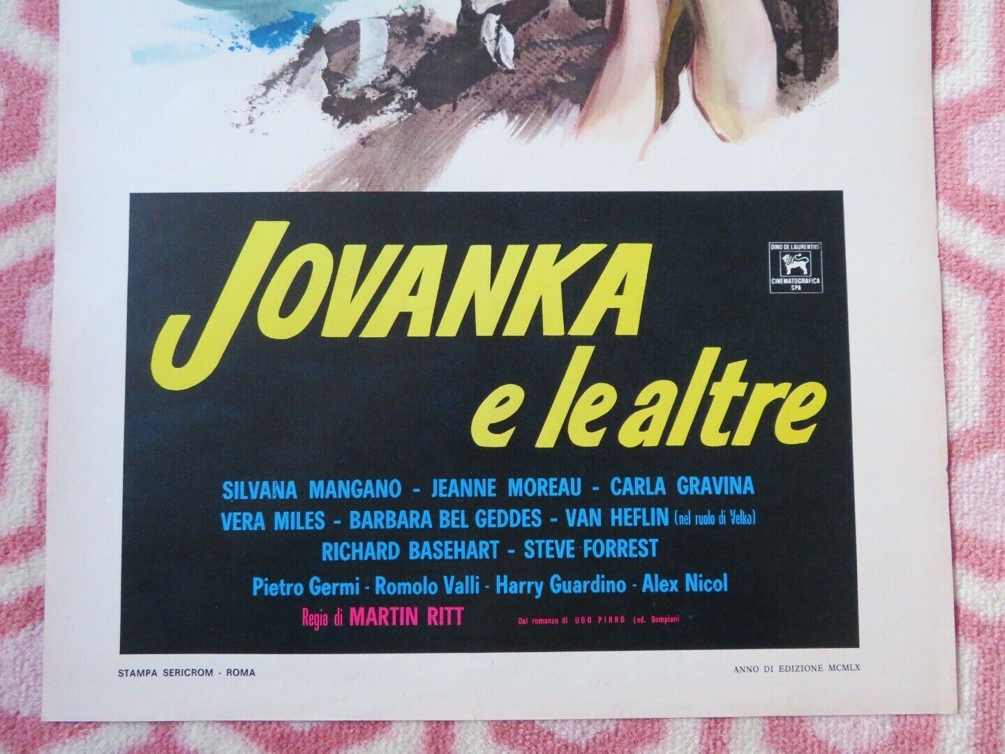 JOVANKA E LE ALTRE / 5 Branded Women ITALIAN LOCANDINA (27.5"x13") POSTER 1960 Movie posters