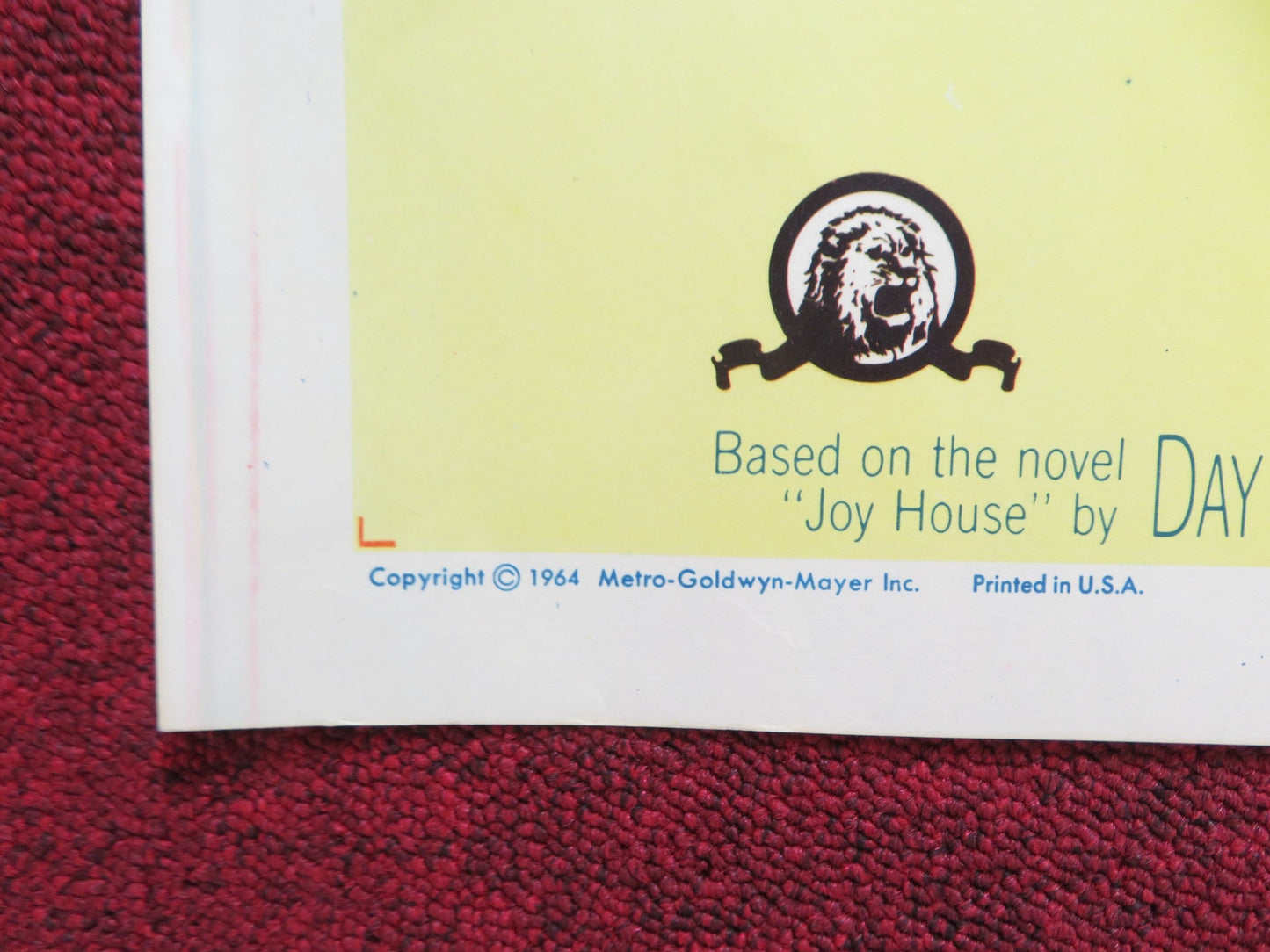 JOY HOUSE US HALF SHEET (22"x 28") POSTER JANE FONDA ALAIN DELON 1964 Rendezvous Cinema Movie posters