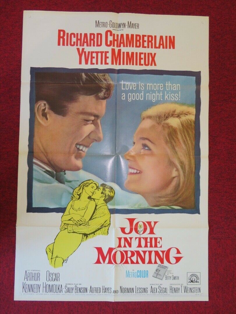 JOY IN THE MORNING FOLDED US ONE SHEET POSTER RICHARD CHAMBERLAIN 1965 Movie posters