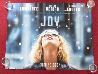JOY UK QUAD (30"x 40") ROLLED POSTER JENNIFER LAWRENCE ROBERT DE NIRO 2015 Rendezvous Cinema Movie posters