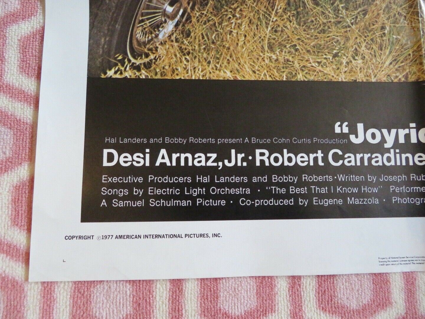 JOYRIDE US ONE SHEET POSTER DESI ARNAZ,JR. ROBERT CARRADINE 1977 Movie posters