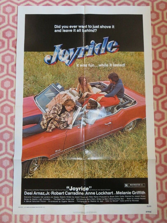 JOYRIDE US ONE SHEET POSTER DESI ARNAZ,JR. ROBERT CARRADINE 1977 Movie posters