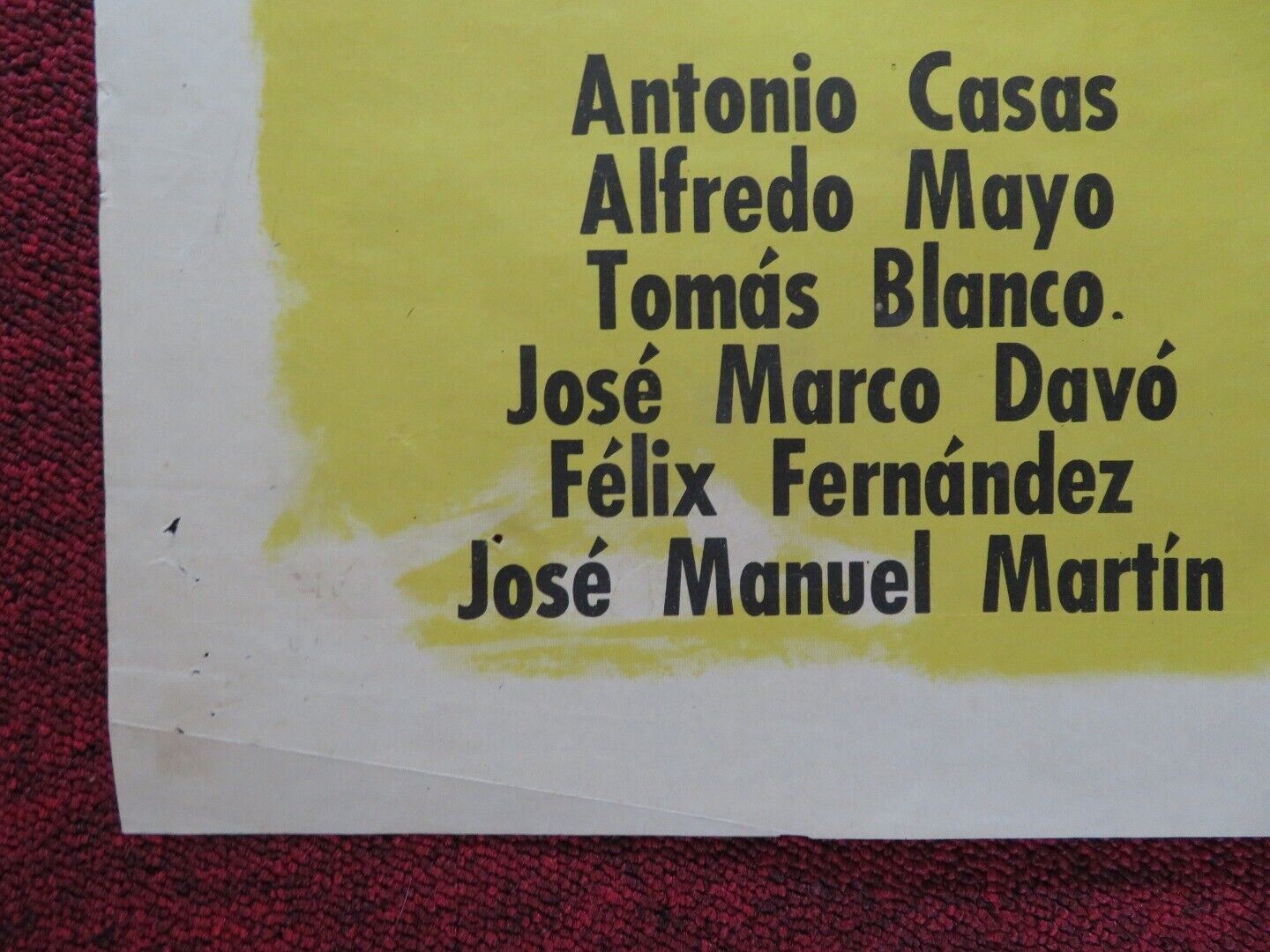 JUANITO FOLDED ARGENTINA POSTER PABLITO CALVO GEORG THOMALLA 1960 Rendezvous Cinema Movie posters