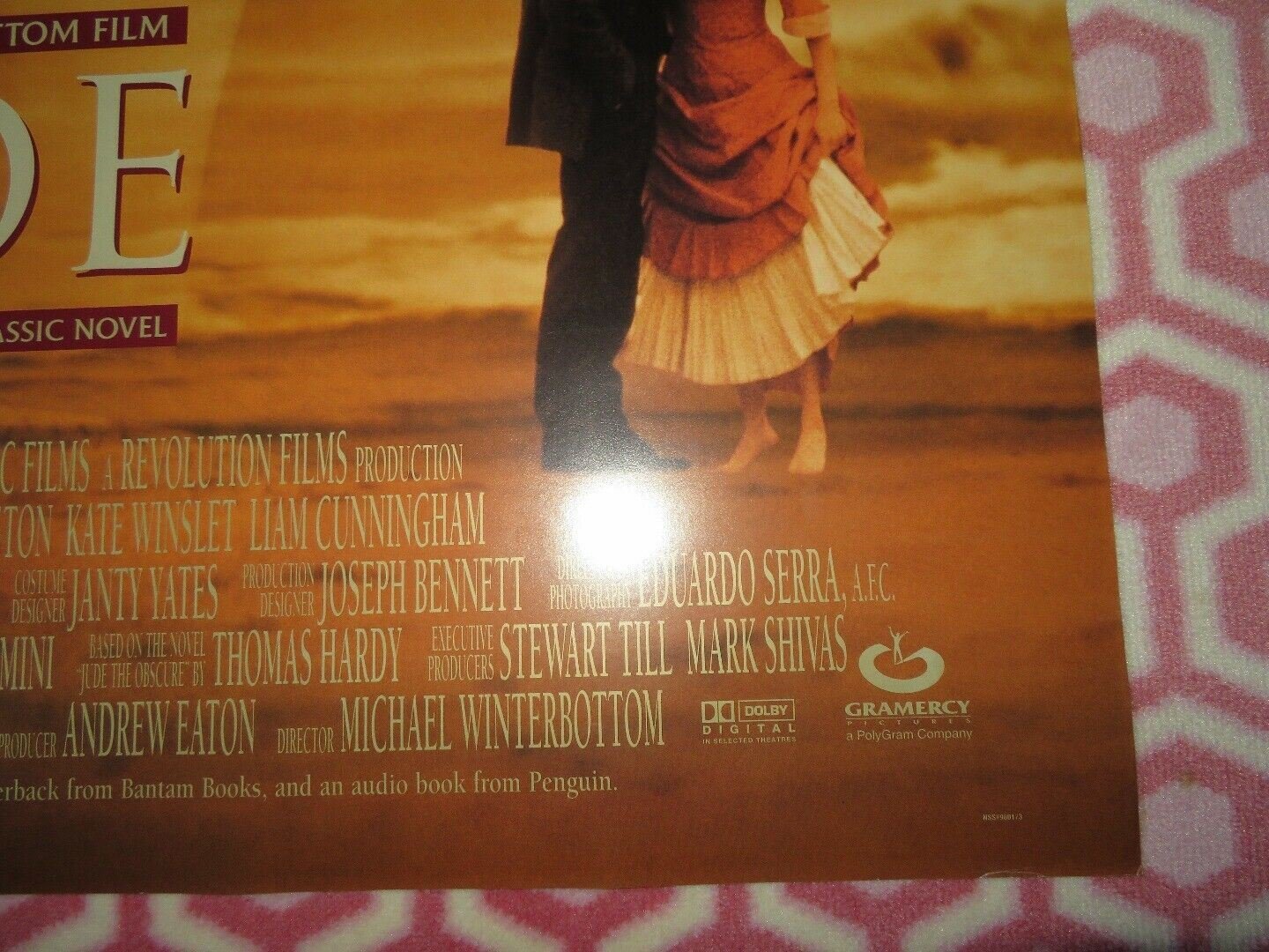 JUDE US ONE SHEET ROLLED POSTER CHRISTOPHER ECCLESTON KATE WINSLET 1996 Movie posters