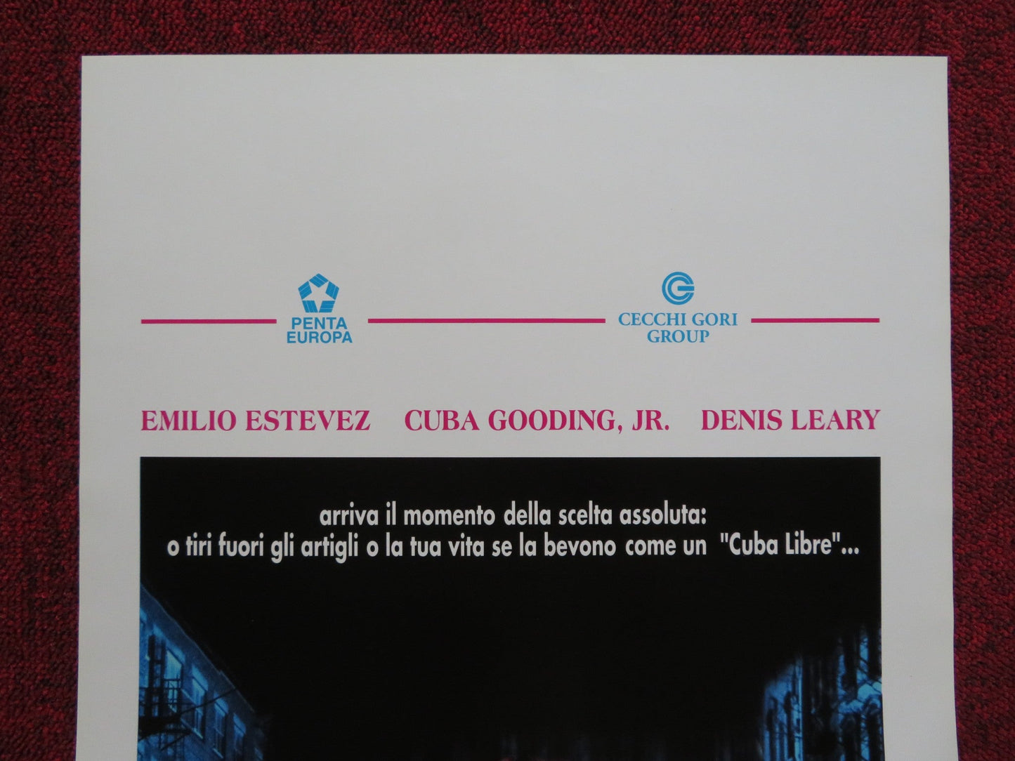 JUDGMENT NIGHT ITALIAN LOCANDINA POSTER EMILIO ESTEVEZ CUBA GOODING JR. 1994 Rendezvous Cinema Movie posters