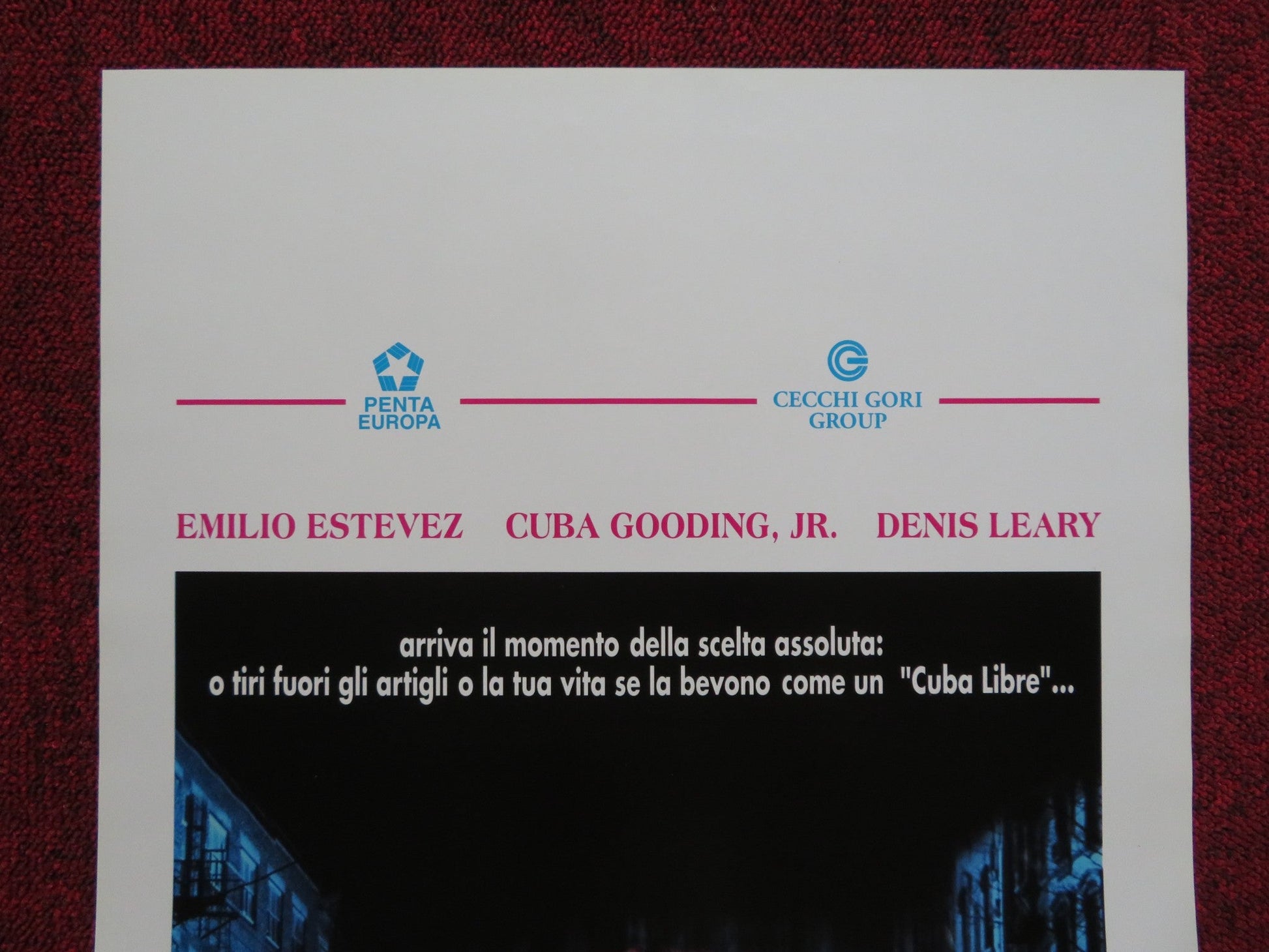 JUDGMENT NIGHT ITALIAN LOCANDINA POSTER EMILIO ESTEVEZ CUBA GOODING JR. 1994 Rendezvous Cinema Movie posters