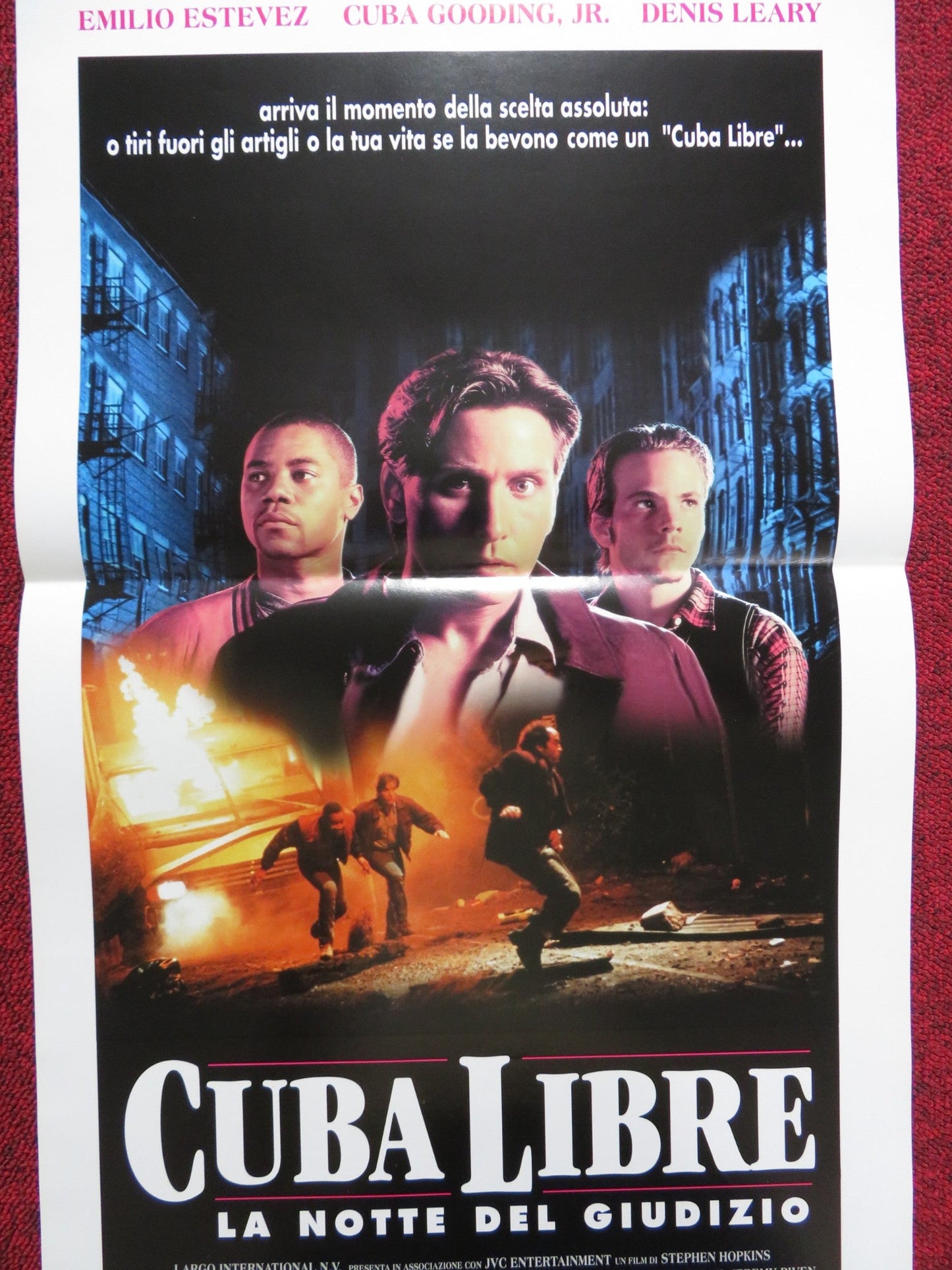 JUDGMENT NIGHT ITALIAN LOCANDINA POSTER EMILIO ESTEVEZ CUBA GOODING JR. 1994 Rendezvous Cinema Movie posters