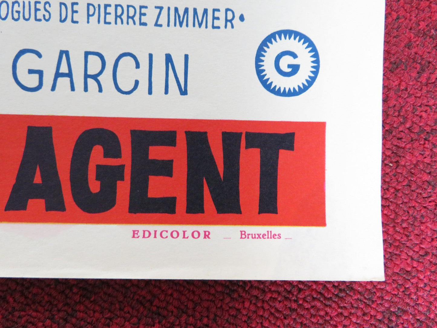 JUDOKA - SECRET AGENT BELGIUM POSTER JEAN - CLAUDE BERCQ MARILU TOLO 1966 Rendezvous Cinema Movie posters