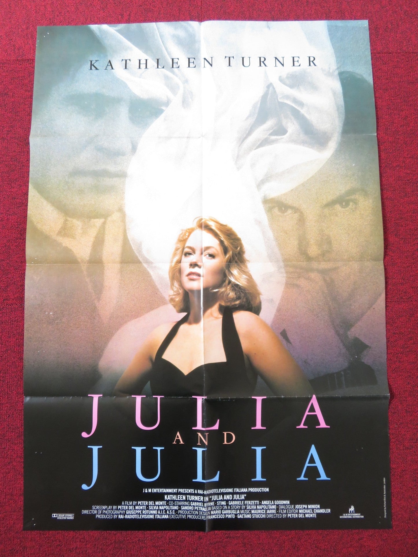 JULIA AND JULIA FOLDED US ONE SHEET POSTER STING KATHLEEN TURNER 1987 Rendezvous Cinema Movie posters