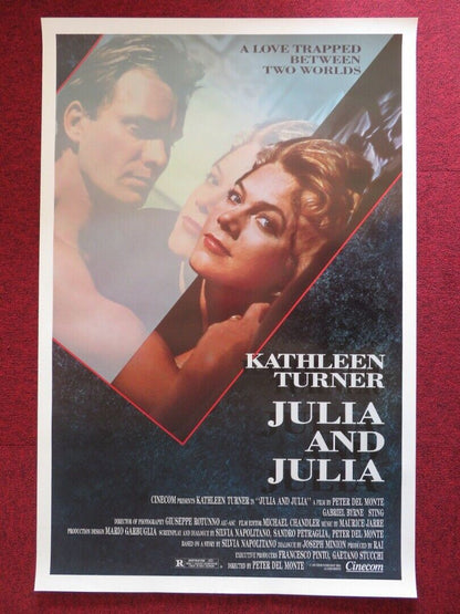 JULIA AND JULIA US ONE SHEET ROLLED POSTER STING KATHLEEN TURNER 1988 Rendezvous Cinema Movie posters