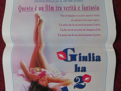 JULIA HAS TWO LOVERS ITALIAN LOCANDINA (27.5"x13") POSTER DAVID DUCHOVNY 1990 Movie posters