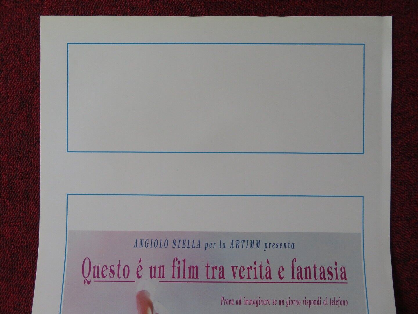 JULIA HAS TWO LOVERS ITALIAN LOCANDINA (27.5"x13") POSTER DAVID DUCHOVNY 1990 Movie posters