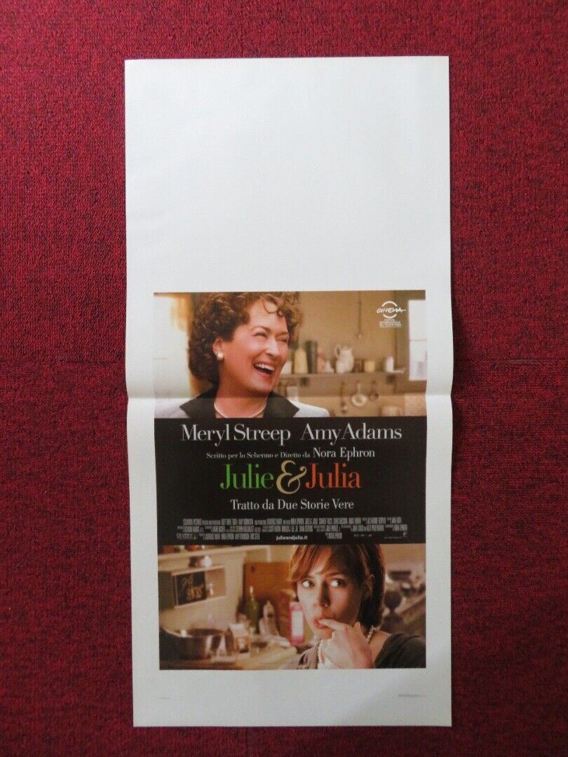 JULIE AND JULIA ITALIAN LOCANDINA (27.5"x13") POSTER MERYL STREEP AMY ADAMS '09 Rendezvous Cinema Movie posters