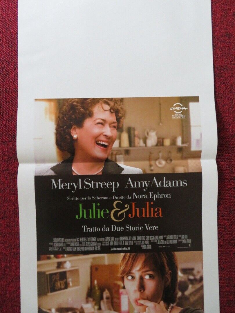 JULIE AND JULIA ITALIAN LOCANDINA (27.5"x13") POSTER MERYL STREEP AMY ADAMS '09 Rendezvous Cinema Movie posters