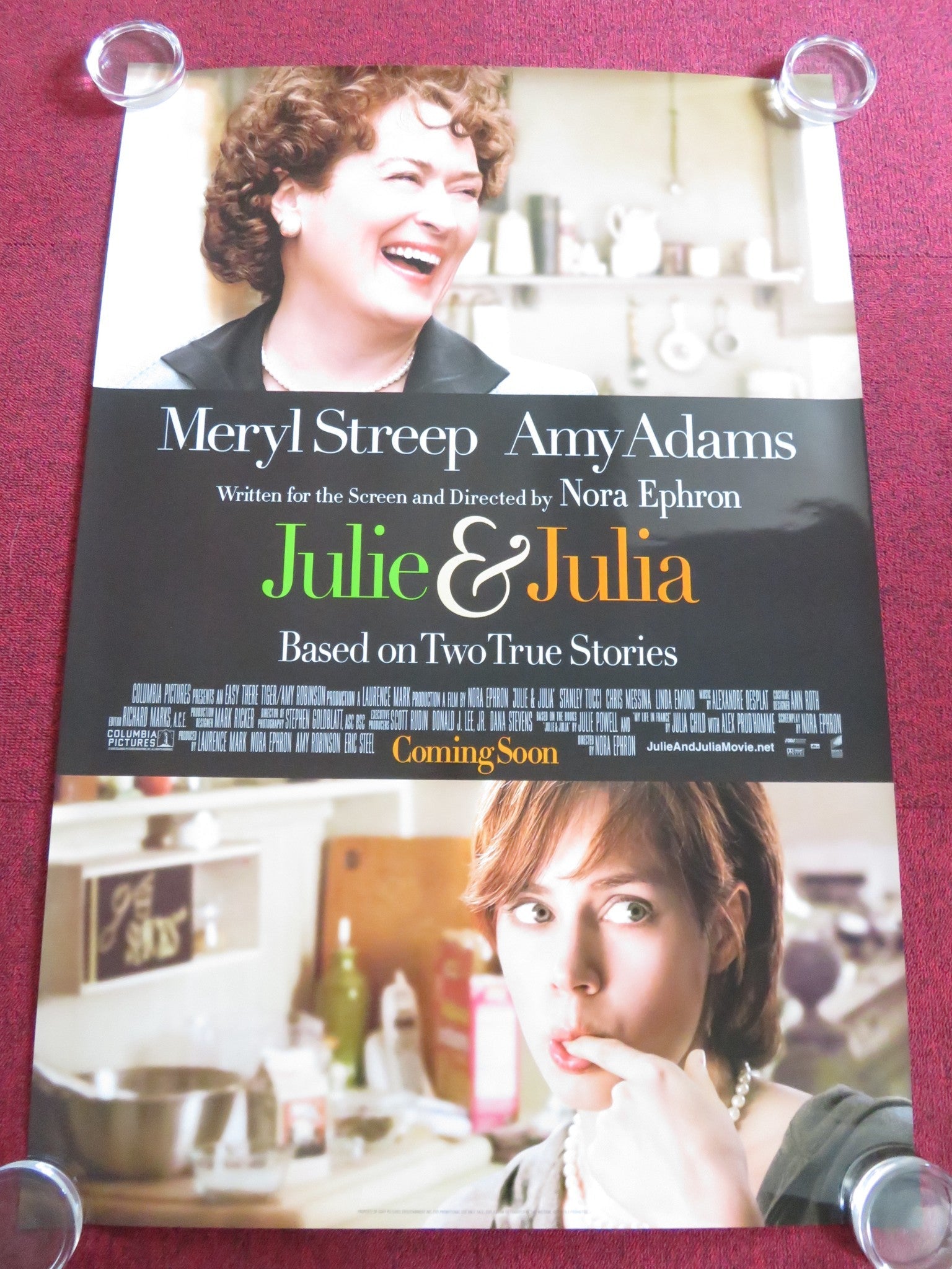 JULIE & JULIA - B US ONE SHEET ROLLED POSTER MERYL STREEP AMY ADAMS 2009 Rendezvous Cinema Movie posters