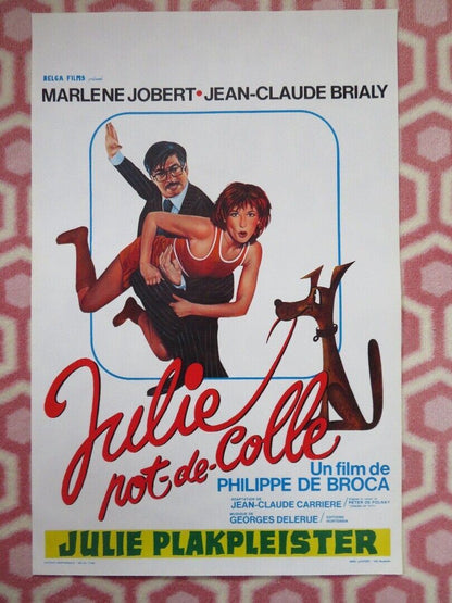 JULIE NOT - DE - COLLE / Julie Gluepot BELGIUM (21"x13") POSTER MARLENE JOBERT 1977 Movie posters