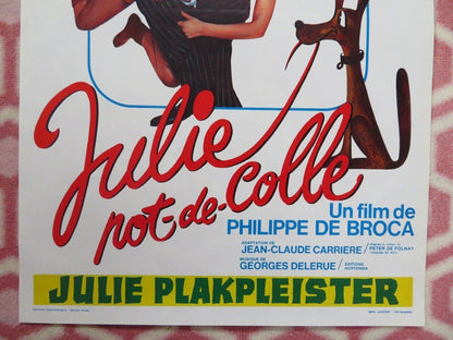 JULIE NOT - DE - COLLE / Julie Gluepot BELGIUM (21"x13") POSTER MARLENE JOBERT 1977 Movie posters
