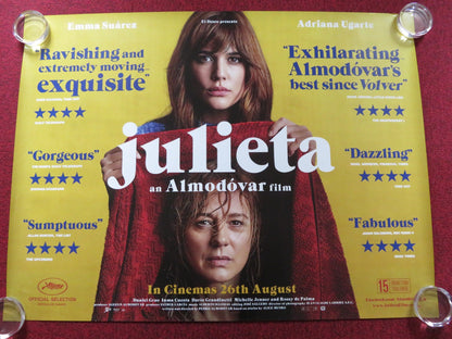 JULIETA UK QUAD (30"x 40") ROLLED POSTER EMMA SUAREZ ADRIANA UGARTE 2016 Rendezvous Cinema Movie posters