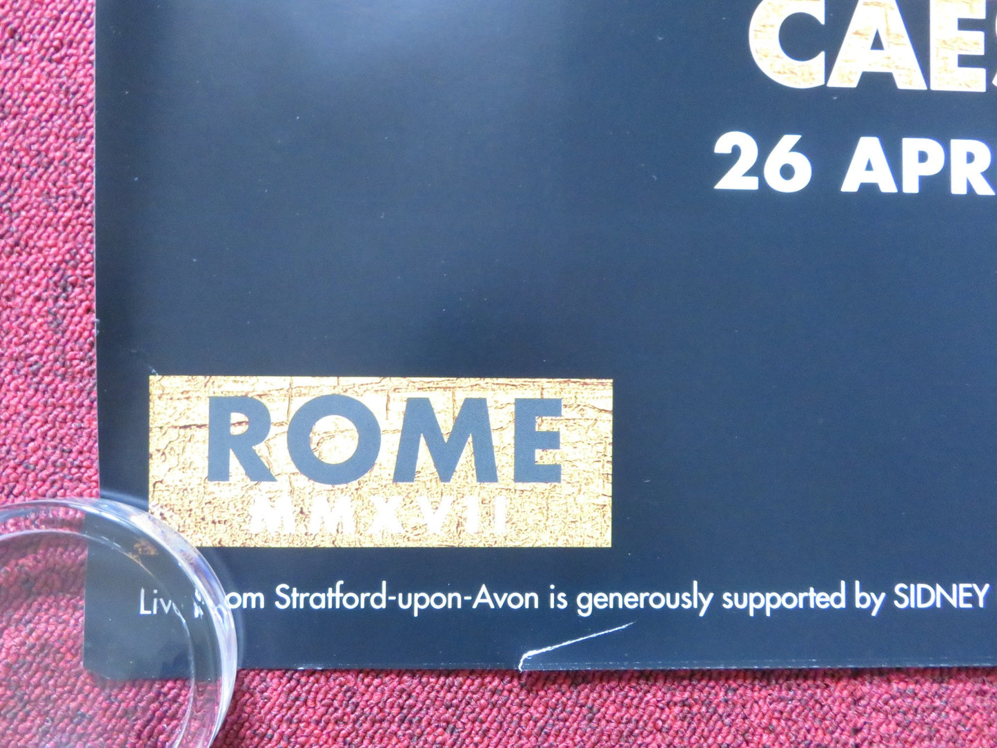 JULIUS CAESAR ANTHONY & CLEOPATRA UK QUAD (30"x 40") ROLLED POSTER RSC 2017 Rendezvous Cinema Movie posters