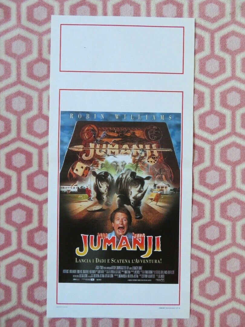 JUMANJI ITALIAN LOCANDINA (27.5"x13") POSTER ROBIN WILLIAMS 1995 Movie posters