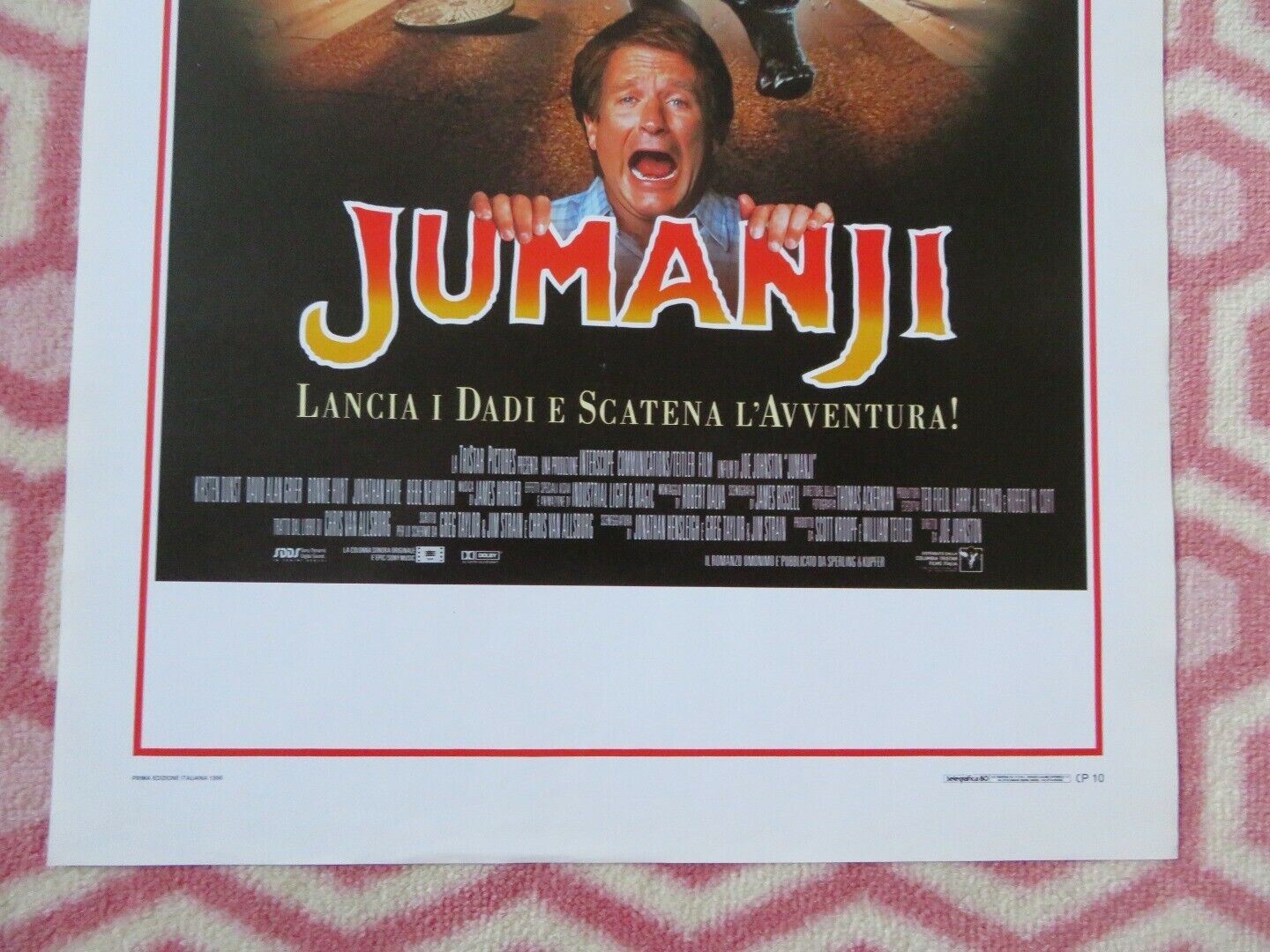 JUMANJI ITALIAN LOCANDINA (27.5"x13") POSTER ROBIN WILLIAMS 1995 Movie posters