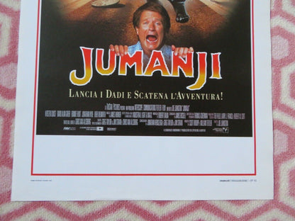 JUMANJI ITALIAN LOCANDINA (27.5"x13") POSTER ROBIN WILLIAMS 1995 Movie posters