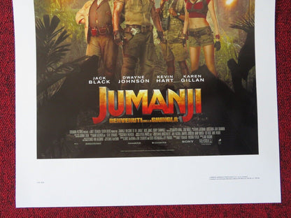 JUMANJI: WELCOME TO THE JUNGLE ITALIAN LOCANDINA (27.5"x13") POSTER J BLACK '17 Movie posters