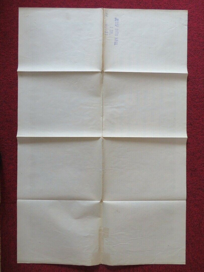 JUMP INTO HELL FOLDED US ONE SHEET POSTER JACQUES SERNAS KURT KASNAR 1955 Movie posters