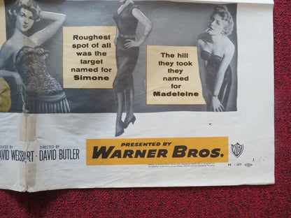 JUMP INTO HELL FOLDED US ONE SHEET POSTER JACQUES SERNAS KURT KASNAR 1955 Movie posters