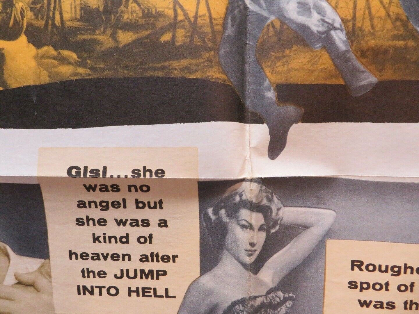 JUMP INTO HELL FOLDED US ONE SHEET POSTER JACQUES SERNAS KURT KASNAR 1955 Movie posters