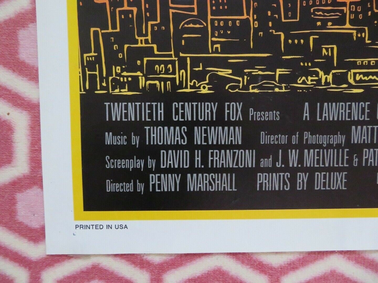 JUMPIN' JACK FLASH ONE SHEET POSTER FOLDED WHOOPI GOLDBERB 1986 Movie posters