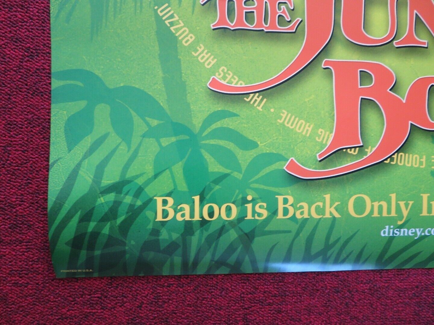 JUNGLE BOOK 2 US ONE SHEET ROLLED POSTER DISNEY JOHN GOODMAN 2003 Movie posters