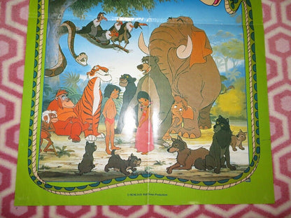 JUNGLE BOOK UK DOUBLE CROWN POSTER DISNEY PHIL HARRIS 1984 - Rendezvous Cinema
