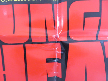 JUNGLE HEAT FOLDED US ONE SHEET POSTER DEBORAH RAFFIN PETER FONDA R1984 Rendezvous Cinema Movie posters