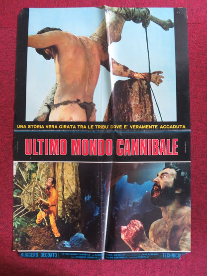 JUNGLE HOLOCAUST - B ITALIAN FOGLIO POSTER RUGGERO DEADATO (D) M. FOSCHI 1977 Rendezvous Cinema Movie posters