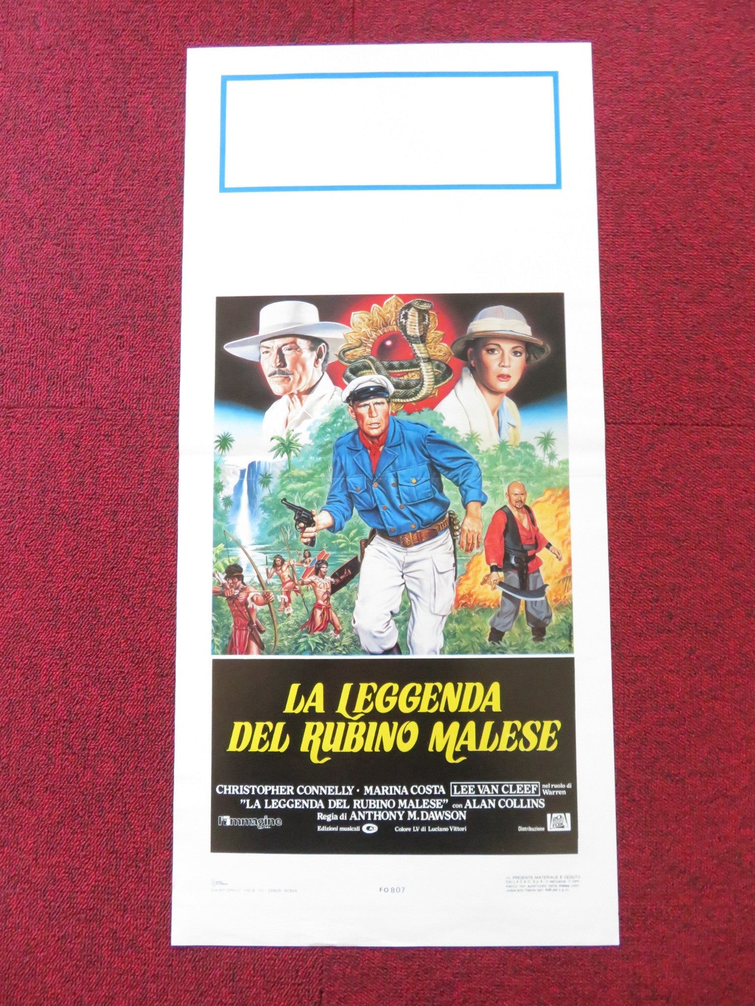 JUNGLE RAIDERS ITALIAN LOCANDINA POSTER LEE VAN CLEEF CHRISTOPHER CONNELLY 1985 Rendezvous Cinema Movie posters
