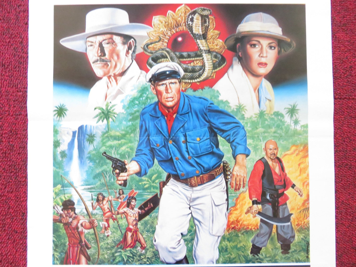 JUNGLE RAIDERS ITALIAN LOCANDINA POSTER LEE VAN CLEEF CHRISTOPHER CONNELLY 1985 Rendezvous Cinema Movie posters