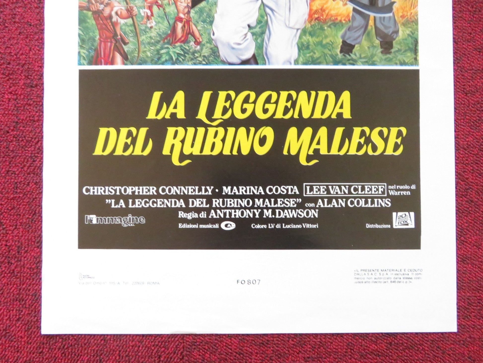 JUNGLE RAIDERS ITALIAN LOCANDINA POSTER LEE VAN CLEEF CHRISTOPHER CONNELLY 1985 Rendezvous Cinema Movie posters