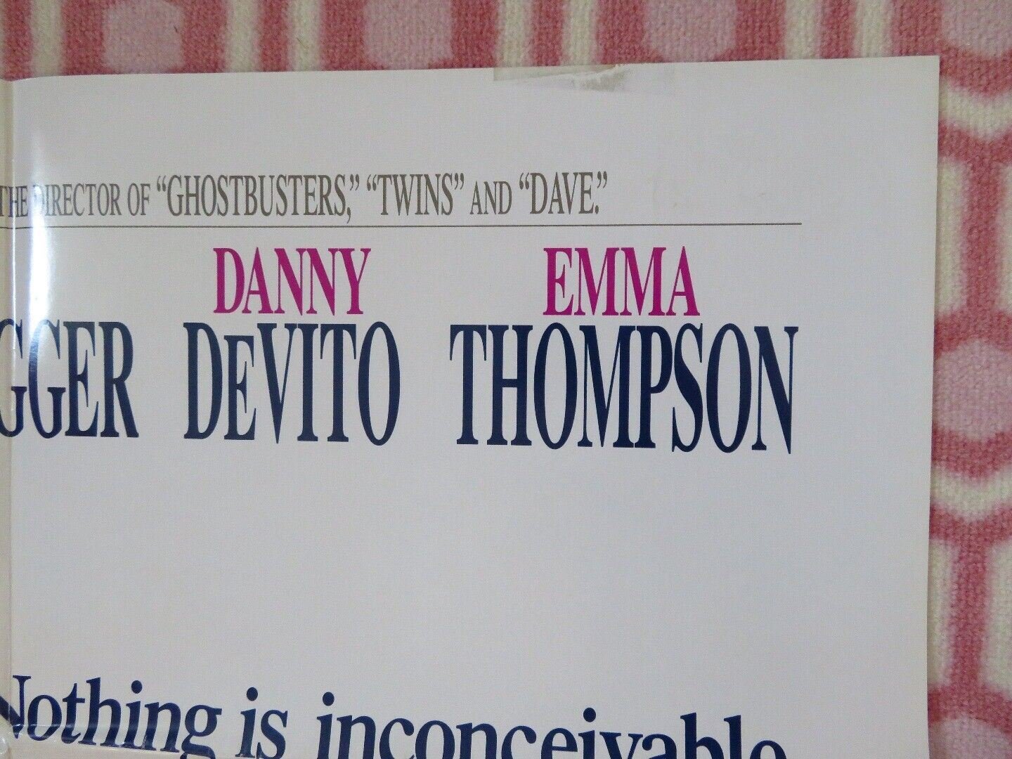 JUNIOR FOLDED US ONE SHEET POSTER DEVITO SCHWARZENEGGER 1994 Movie posters